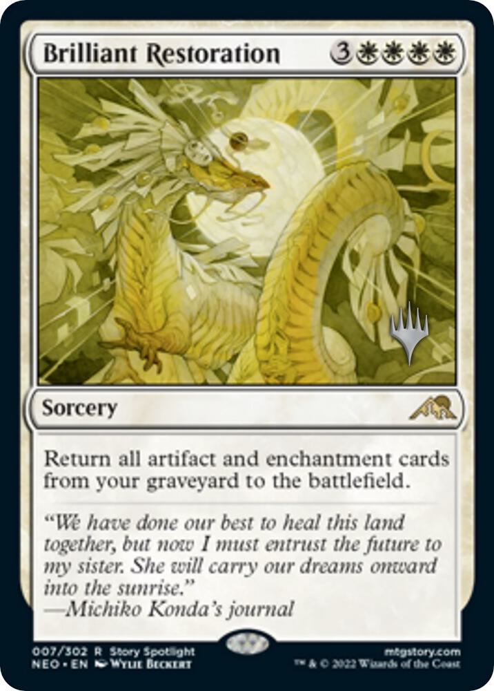 Brilliant Restoration 7 (Promo Pack: Kamigawa: Neon Dynasty)  | Good Games Adelaide SA