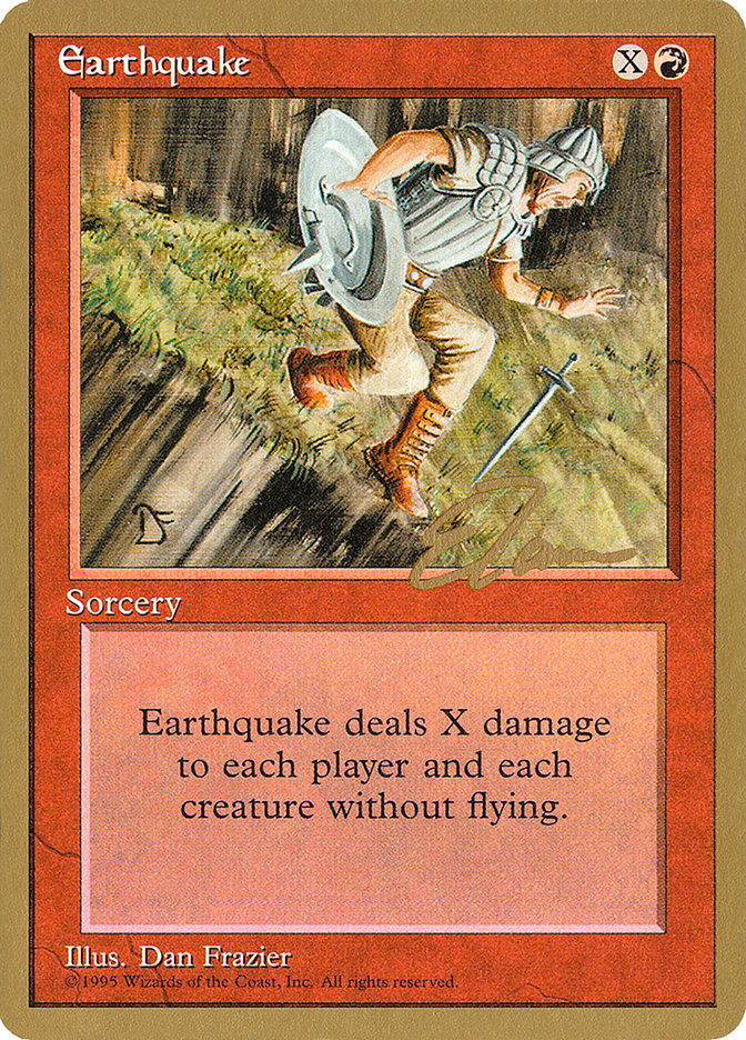 Earthquake (Eric Tam) [Pro Tour Collector Set] | Good Games Adelaide SA
