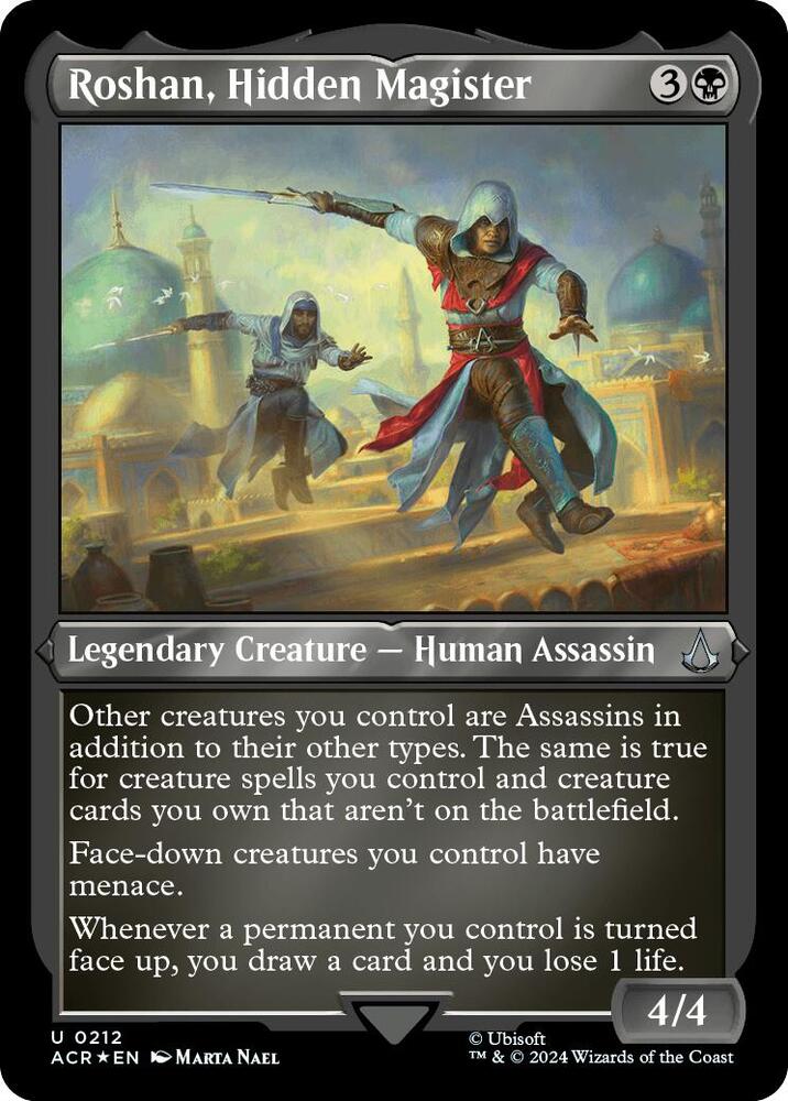 Roshan, Hidden Magister 212 (Universes Beyond: Assassin's Creed)  - Foil | Good Games Adelaide SA