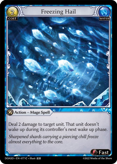 Freezing Hail (077) [Dawn of Ashes: Starter Decks] | Good Games Adelaide SA