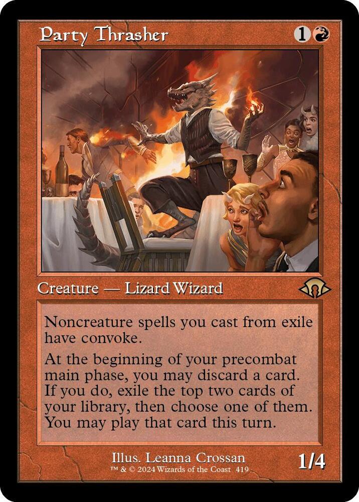Party Thrasher 419/319 (Modern Horizons 3)  - Retro Foil | Good Games Adelaide SA