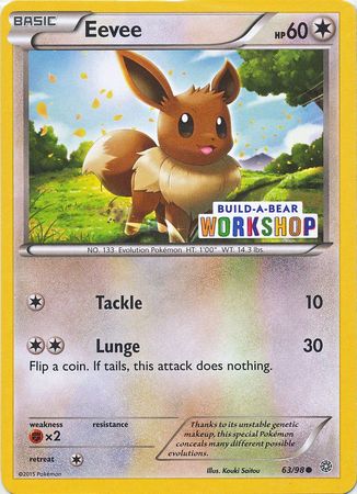 Eevee (63/98) (Build A Bear Workshop Exclusive) [XY: Ancient Origins] | Good Games Adelaide SA