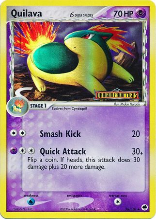 Quilava (36/101) (Delta Species) (Stamped) [EX: Dragon Frontiers] | Good Games Adelaide SA