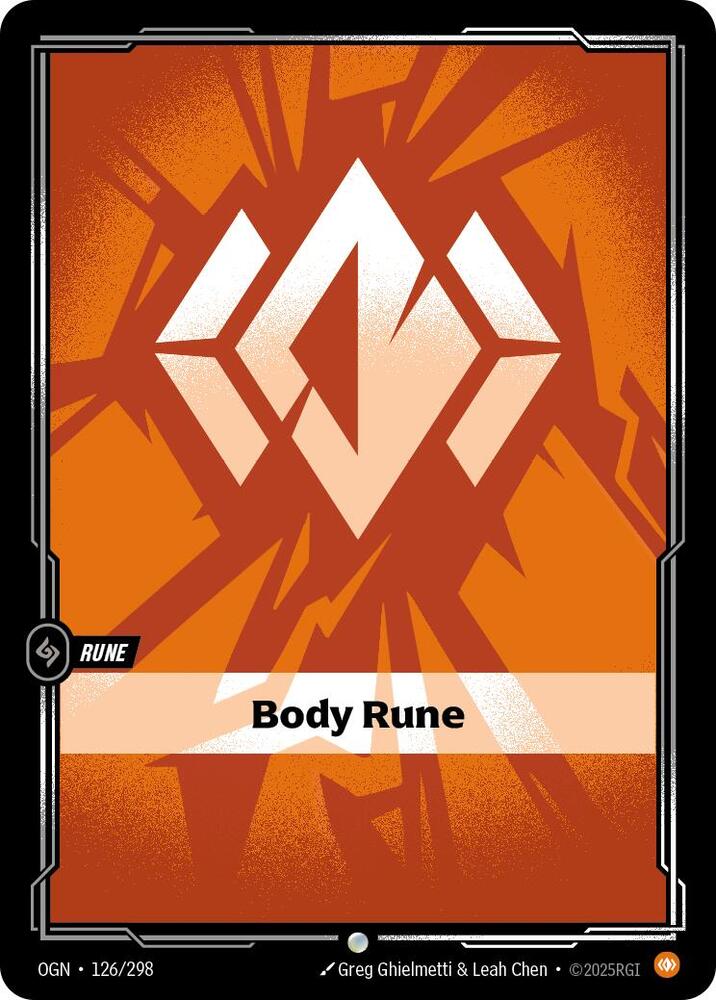 Body Rune 126/298 (Origins)  | Good Games Adelaide SA