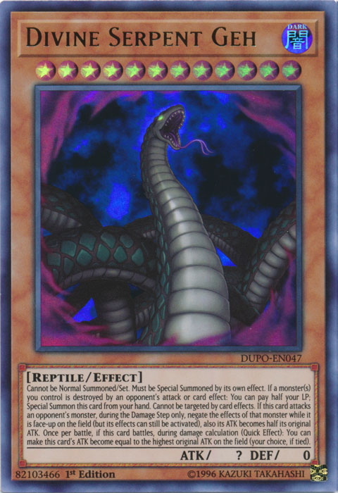 Divine Serpent Geh [DUPO-EN047] Ultra Rare | Good Games Adelaide SA