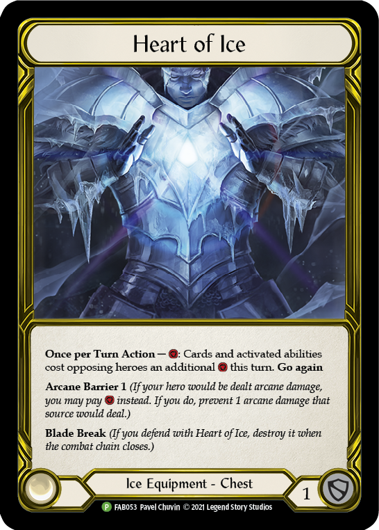 Heart of Ice (Golden) [FAB053] (Promo)  Cold Foil | Good Games Adelaide SA