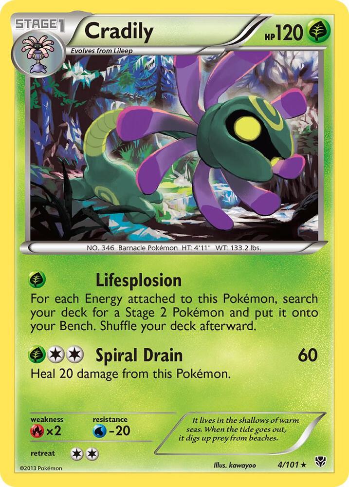 Cradily 4/101 (Plasma Blast)  | Good Games Adelaide SA