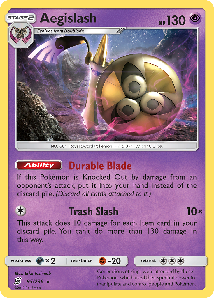Aegislash (95/236) [Sun & Moon: Unified Minds] | Good Games Adelaide SA