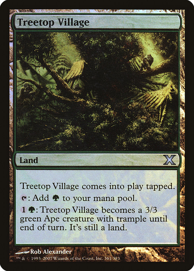 Treetop Village (Premium Foil) [Tenth Edition] | Good Games Adelaide SA
