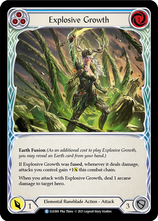 Explosive Growth (Blue) [ELE069] (Tales of Aria)  1st Edition Normal | Good Games Adelaide SA
