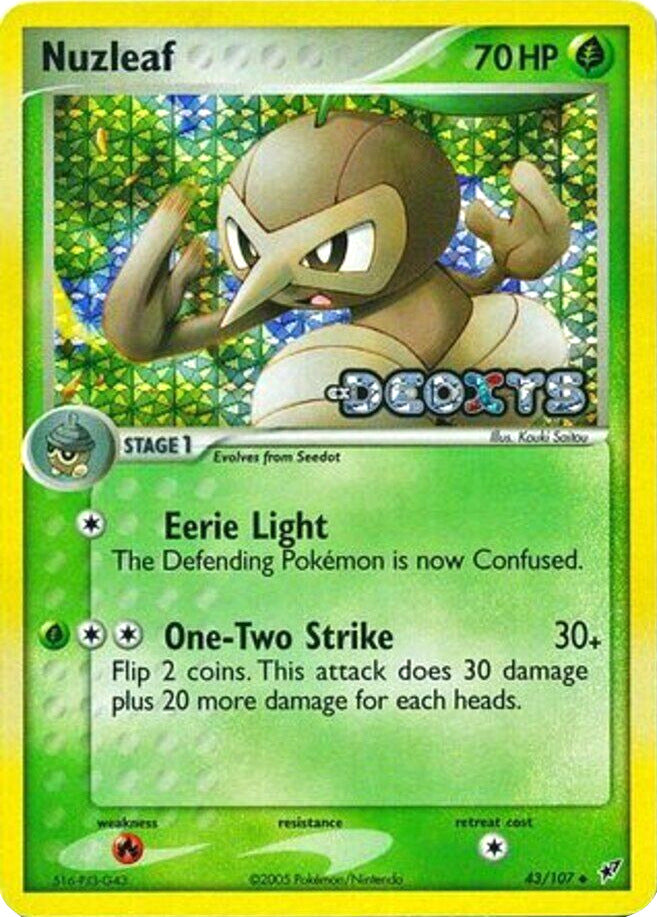 Nuzleaf (43/107) (Stamped) [EX: Deoxys] | Good Games Adelaide SA