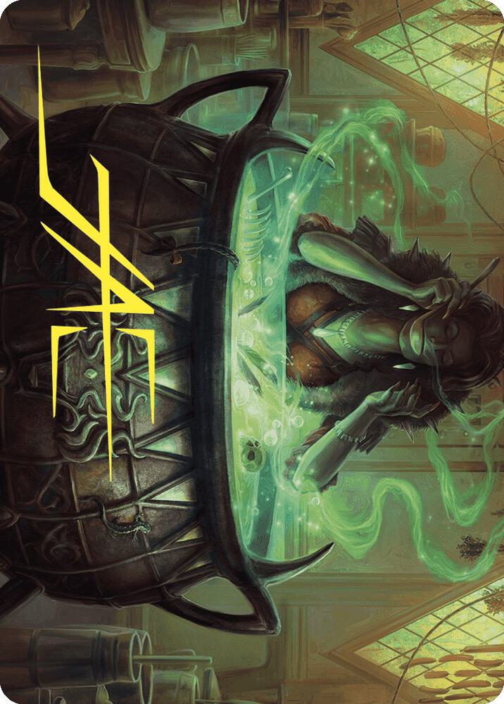 Agathas Soul Cauldron Art Card Gold Stamped Signature 42 (Art Series: Wilds of Eldraine)  | Good Games Adelaide SA