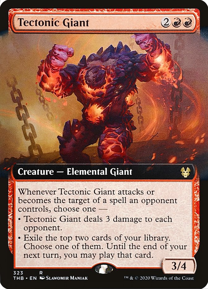 Tectonic Giant (Extended Art) [Theros Beyond Death] | Good Games Adelaide SA