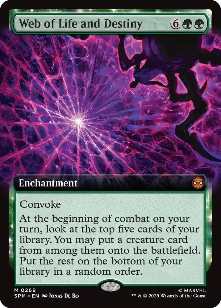 Web of Life and Destiny Extended Art 268 (Marvel's Spider-Man)  - Foil | Good Games Adelaide SA