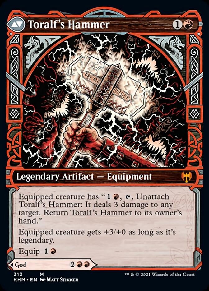Toralf, God of Fury // Toralf's Hammer (Showcase) [Kaldheim] | Good Games Adelaide SA