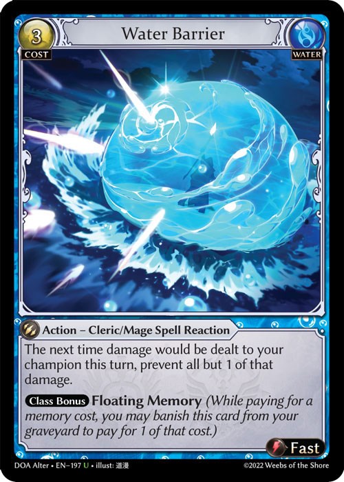 Water Barrier (197) [Dawn of Ashes: Alter Edition] | Good Games Adelaide SA