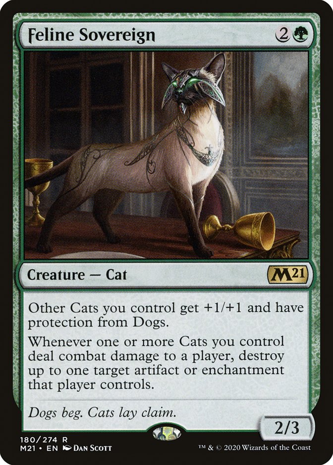 Feline Sovereign 180 (Core Set 2021)  - Foil | Good Games Adelaide SA