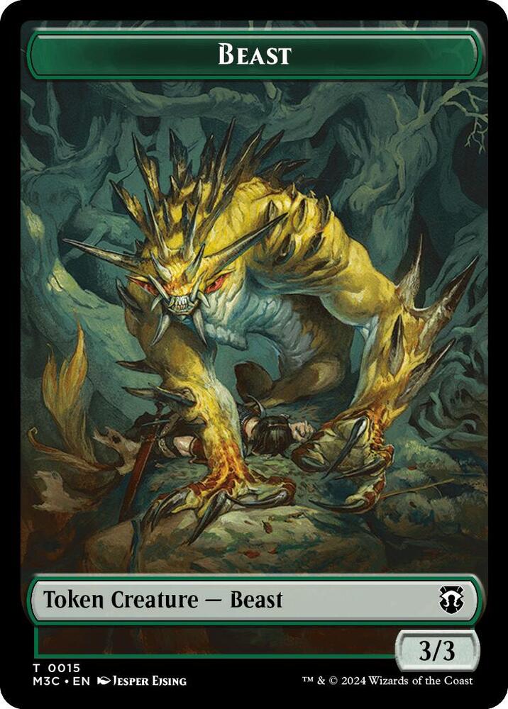 Beast 0015 Insect 0025 Double Sided Token 15 // 25 (Commander: Modern Horizons 3)  | Good Games Adelaide SA