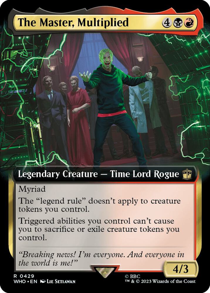 The Master, Multiplied 429 (Universes Beyond: Doctor Who)  - Foil | Good Games Adelaide SA