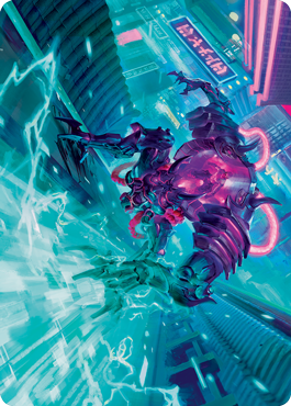Surgehacker Mech Art Card [Kamigawa: Neon Dynasty Art Series] | Good Games Adelaide SA
