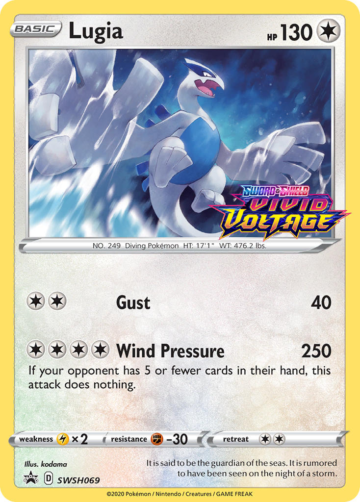 Lugia (SWSH069) (Prerelease Promo) [Sword & Shield: Black Star Promos] | Good Games Adelaide SA