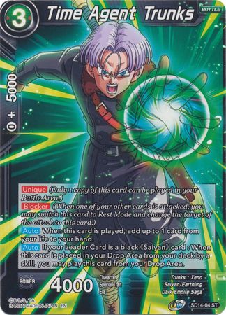 Time Agent Trunks (Starter Deck - Saiyan Wonder) [SD14-04] | Good Games Adelaide SA