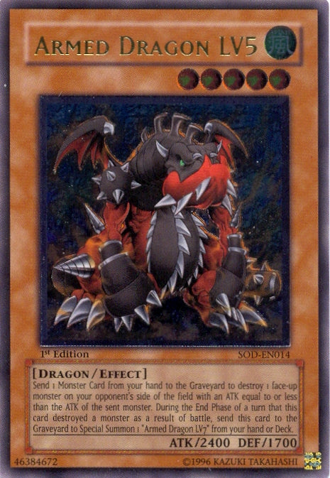 Armed Dragon LV5 [SOD-EN014] Ultimate Rare | Good Games Adelaide SA