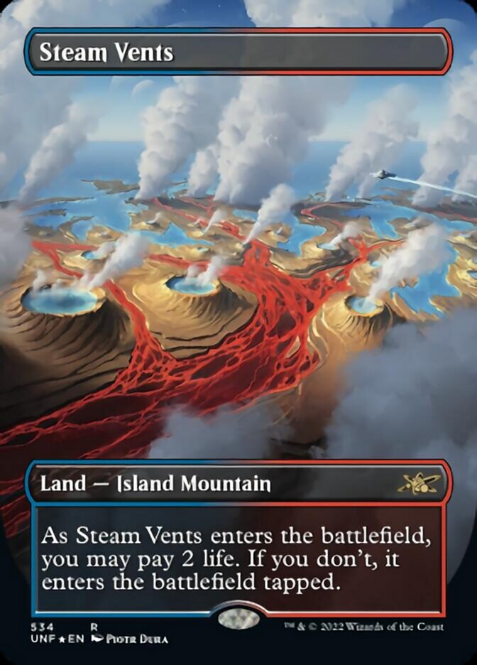 Steam Vents (Borderless) (Galaxy Foil) [Unfinity] | Good Games Adelaide SA