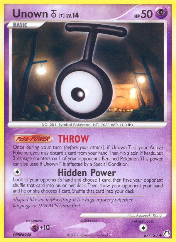 Unown T 67/123 (Mysterious Treasures)  | Good Games Adelaide SA
