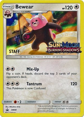 Bewear (SM49) (Staff Prerelease Promo) [Sun & Moon: Black Star Promos] | Good Games Adelaide SA