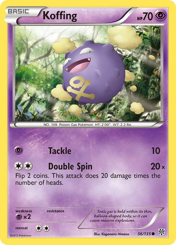 Koffing 56 56/135 (Plasma Storm)  - Reverse Holofoil | Good Games Adelaide SA