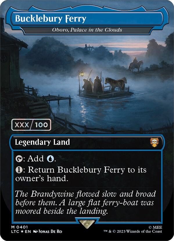 Bucklebury Ferry Oboro Palace in the Clouds Serialized 401 (Commander: The Lord of the Rings: Tales of Middle-earth)  - Double Rainbow Foil | Good Games Adelaide SA
