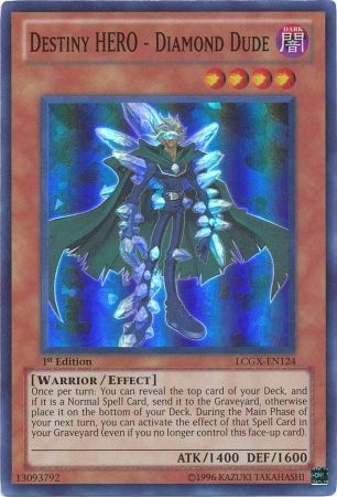 Destiny HERO - Diamond Dude [LCGX-EN124] Super Rare | Good Games Adelaide SA