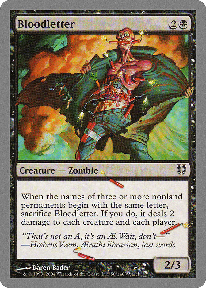 Bloodletter 50 (Unhinged)  - Foil | Good Games Adelaide SA
