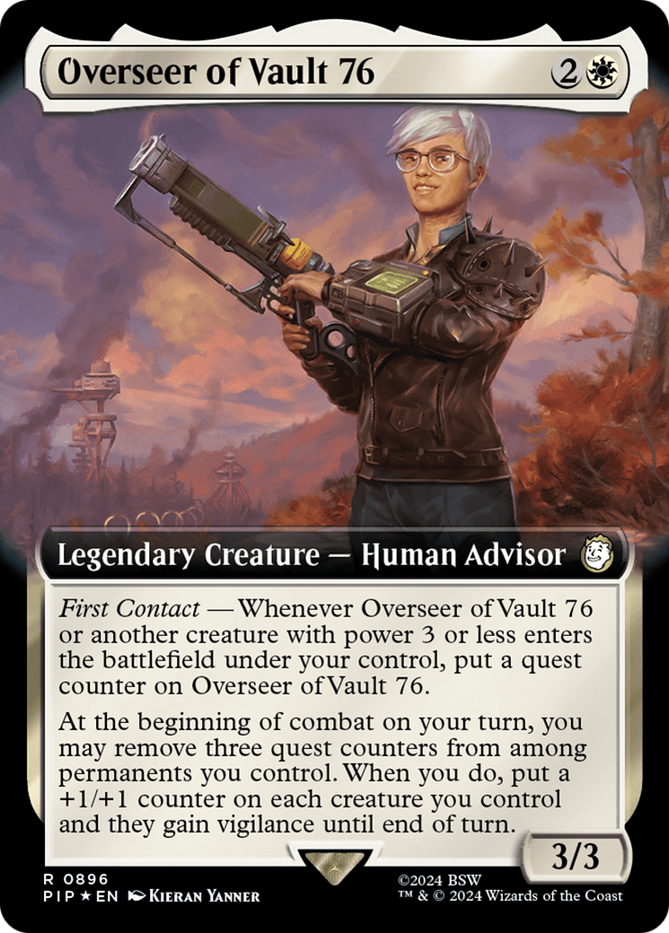 Overseer of Vault 76 (Extended Art) (Surge Foil) [Fallout] | Good Games Adelaide SA