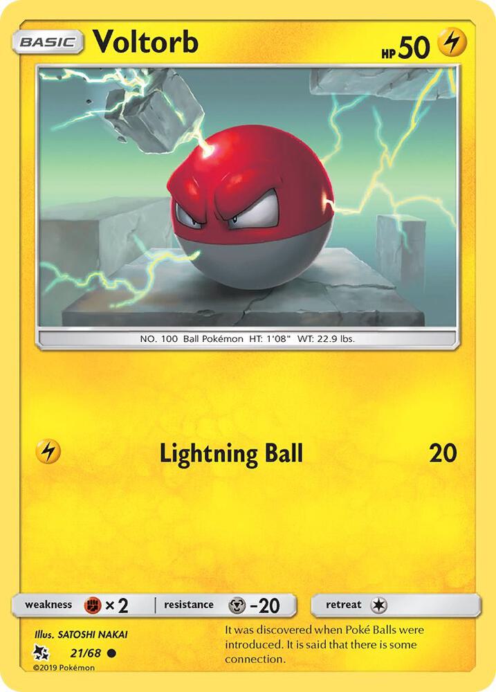 Voltorb 21/68 (Hidden Fates)  | Good Games Adelaide SA