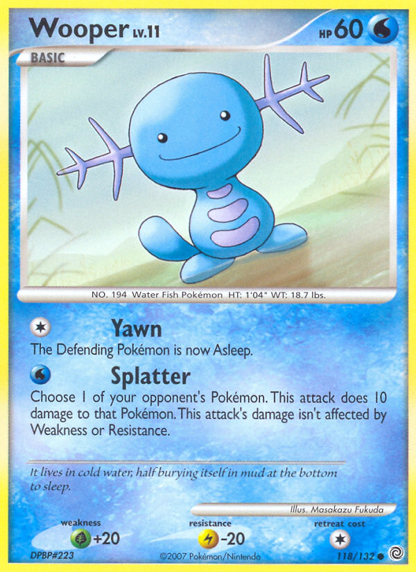 Wooper (118/132) [Diamond & Pearl: Secret Wonders] | Good Games Adelaide SA