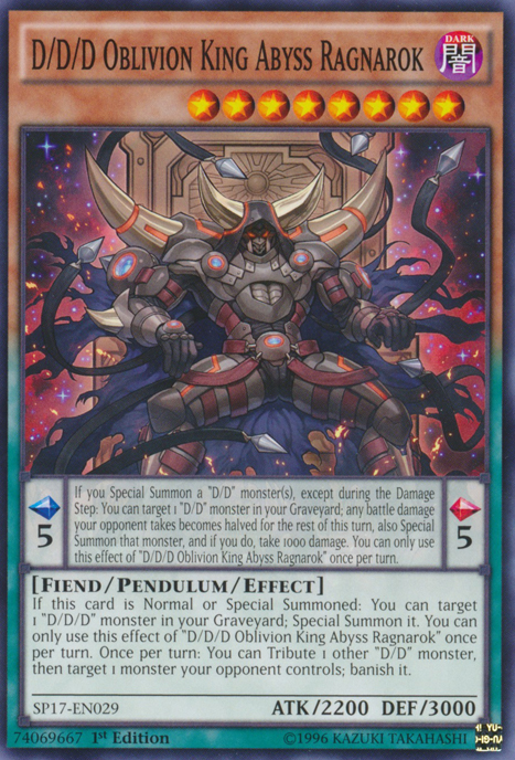 D/D/D Oblivion King Abyss Ragnarok [SP17-EN029] Common | Good Games Adelaide SA