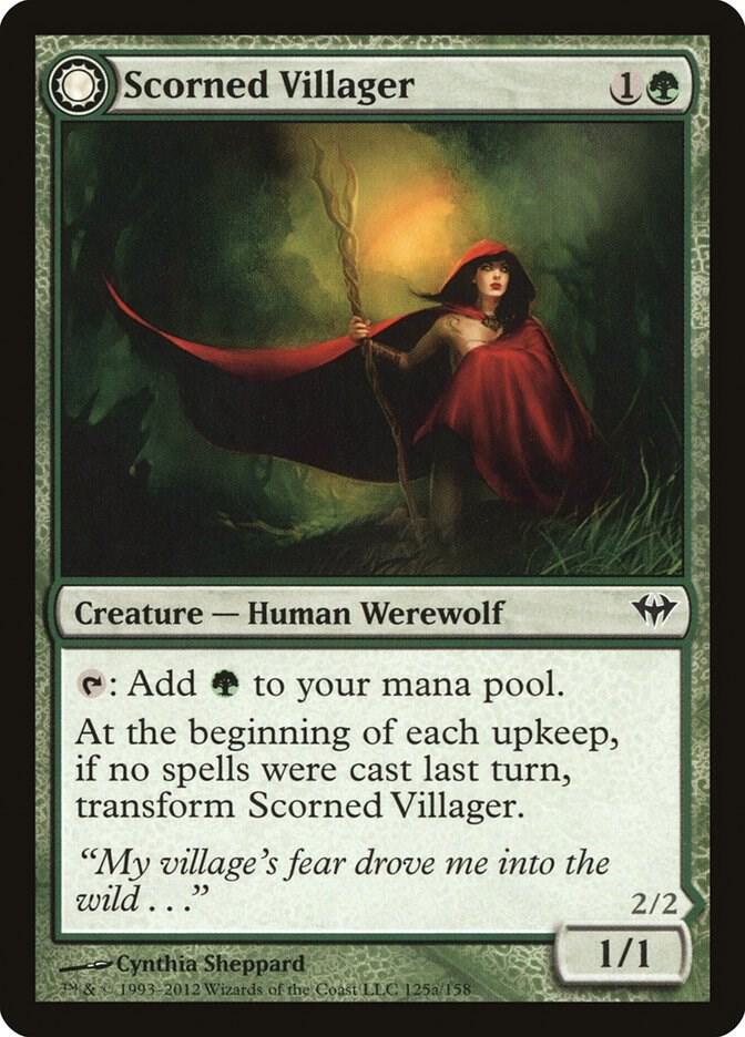 Scorned Villager 125 (Dark Ascension)  - Foil | Good Games Adelaide SA