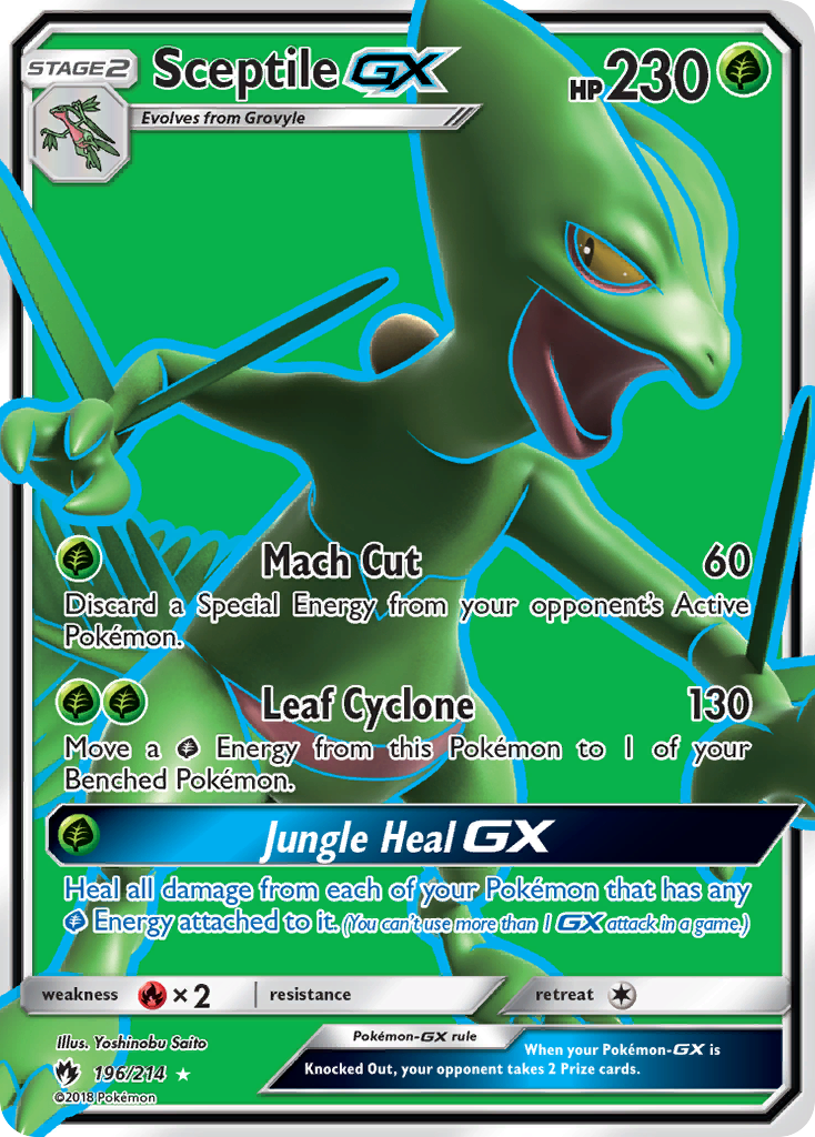 Sceptile GX (196/214) [Sun & Moon: Lost Thunder] | Good Games Adelaide SA