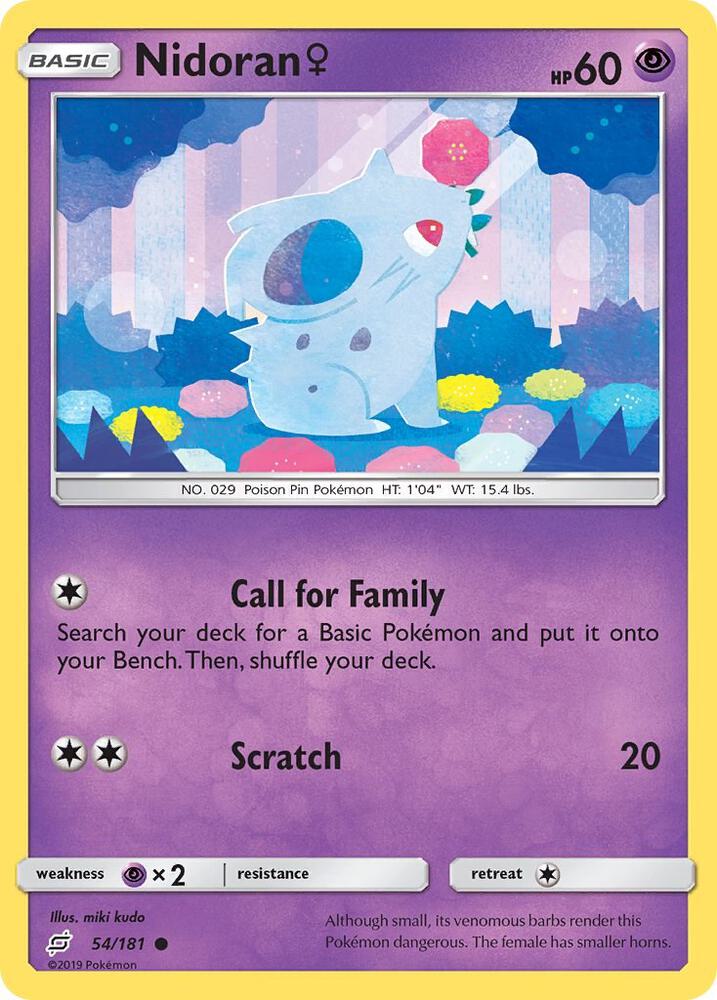 Nidoran F 54/181 (SM - Team Up)  | Good Games Adelaide SA
