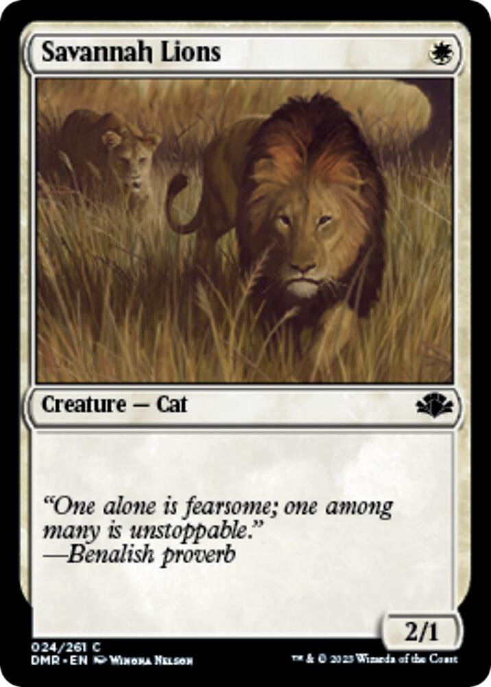Savannah Lions 24 (Dominaria Remastered)  - Foil | Good Games Adelaide SA