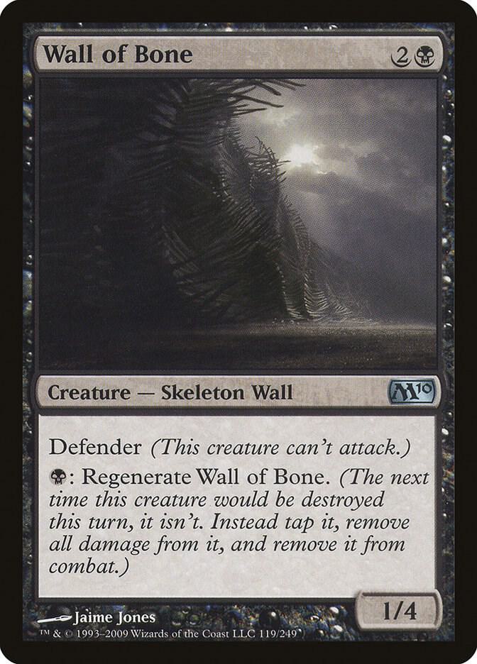 Wall of Bone 119/249 (Magic 2010 (M10))  - Foil | Good Games Adelaide SA