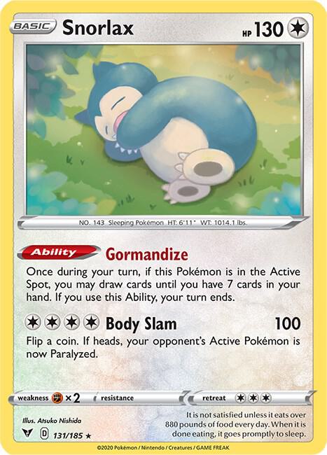 Snorlax 131/185 (SWSH04: Vivid Voltage)  - Holofoil | Good Games Adelaide SA