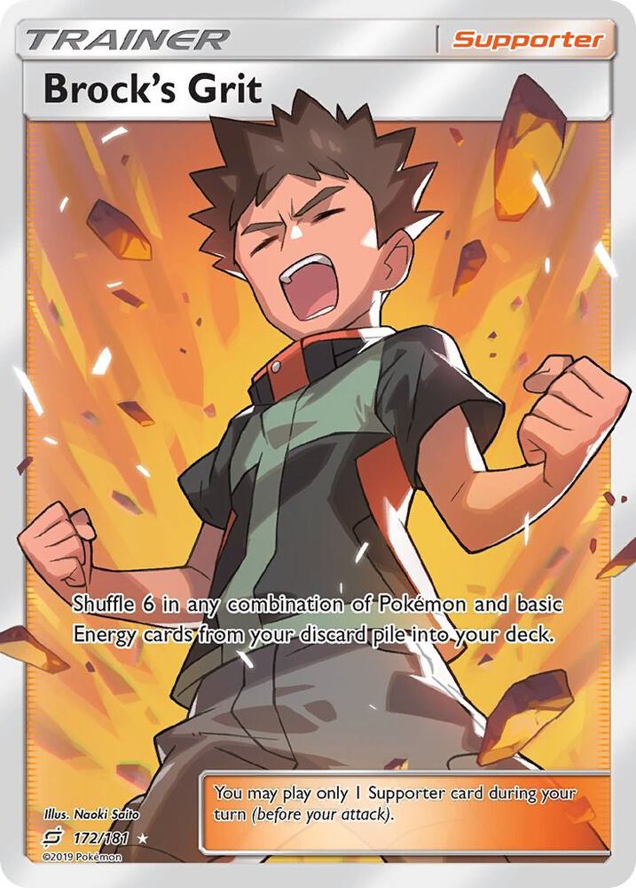Brocks Grit Full Art 172/181 (SM - Team Up)  - Holofoil | Good Games Adelaide SA