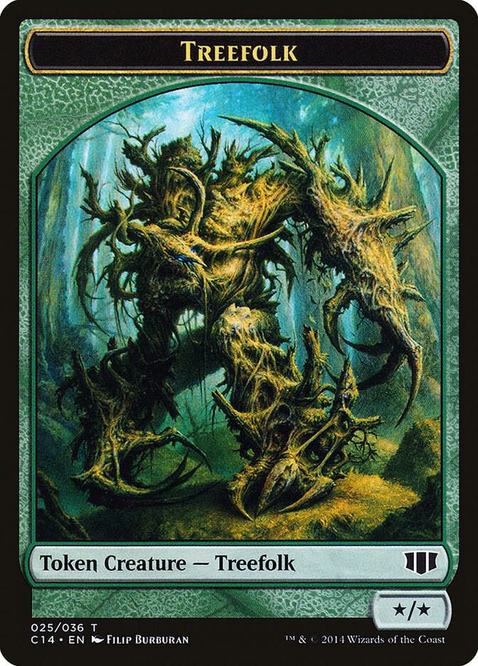 Treefolk Wolf Double Sided Token 25 // 26 (Commander 2014)  | Good Games Adelaide SA