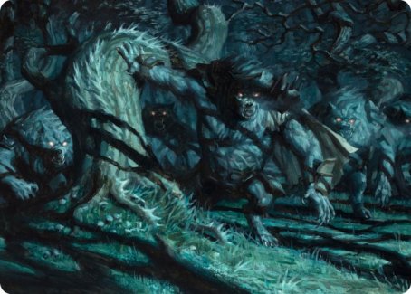 Unnatural Moonrise Art Card [Innistrad: Midnight Hunt Art Series] | Good Games Adelaide SA