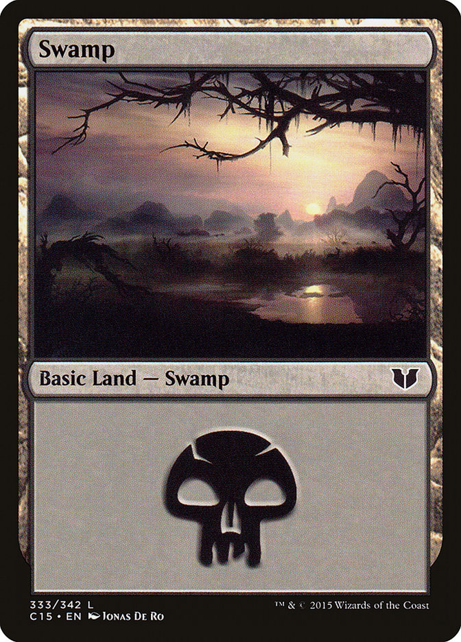 Swamp (333) [Commander 2015] | Good Games Adelaide SA