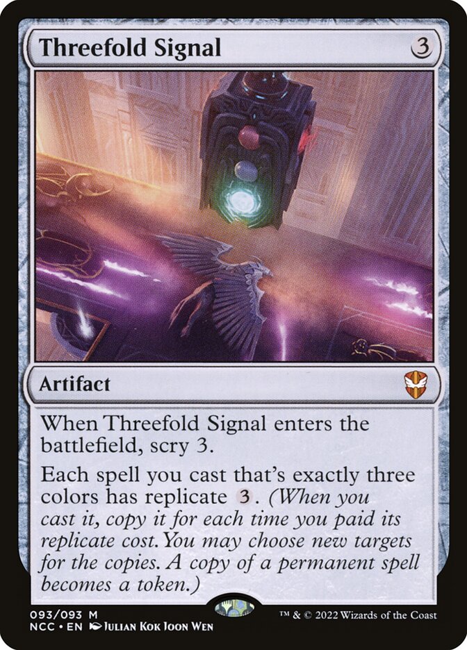 Threefold Signal 93 (Commander: Streets of New Capenna)  - Foil | Good Games Adelaide SA