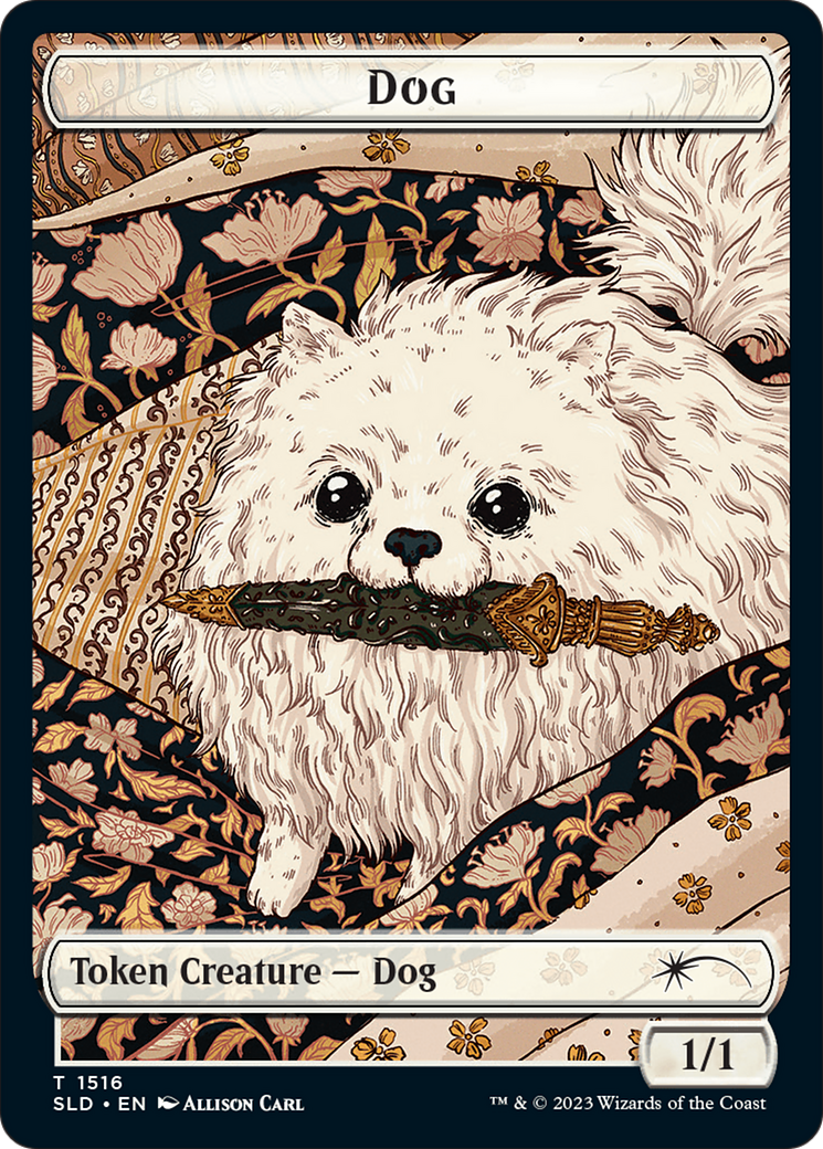 Dog // Cat Double-Sided Token [Secret Lair Commander Deck: Raining Cats and Dogs Tokens] | Good Games Adelaide SA
